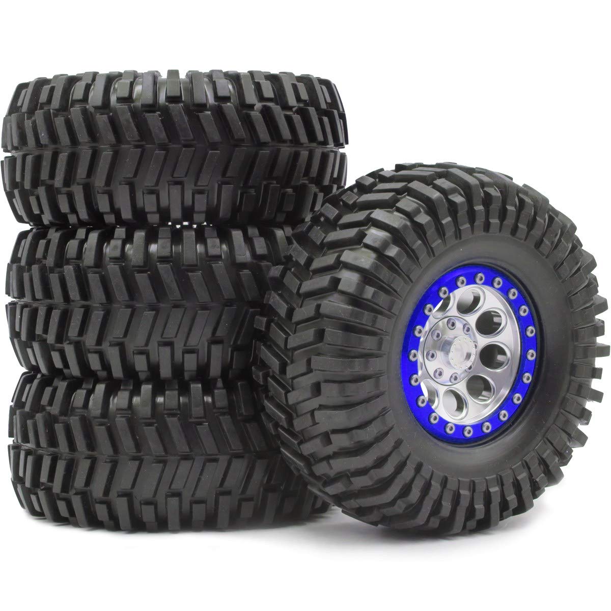クローラー　2.2 タイヤ　ホイール Amazon | 4個 RC タイヤ クローラー 2.2インチホイール140mm rc